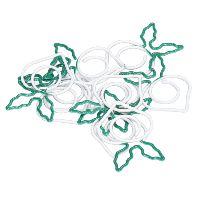100 Pcs Shaped Paper Clips 2 Color Metal Material Light