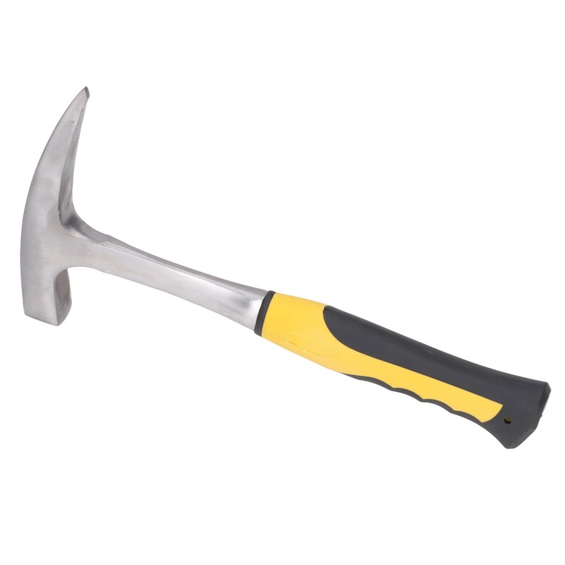 Brick Hammer Rubber Handle Impact Resistant Geological Pointed Head Duckbill