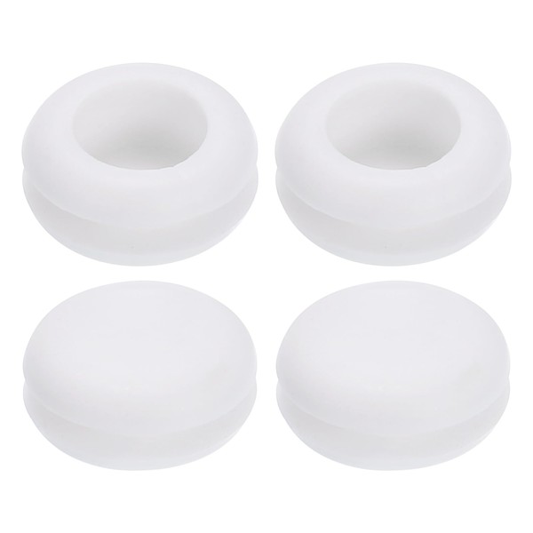sourcing map 50Pcs Rubber Grommets 4/8" (12mm) Drill Hole, 2/4"