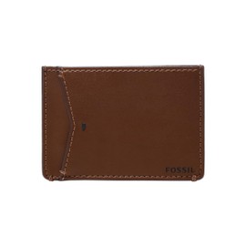 Fossil Mens Joshua Vegan Cactus Card Holder 4" L x 0.13" W x 3.855" H, brown