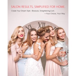 DORISILK Infrared Thermal Hair Brush for Sleek, Shiny Hair，1.5inch Thermal Round Brush for Blowout Look，Heated Round Brush for Curling and Straightening，Dual Voltage for Travel Using