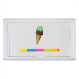 'Double Scoop Ice Cream Cone' Sticky Note Ruler Pad (ST00038544)