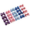 20pcs Pet Hair Bows Dog Grooming Bows with Rubber Bands
