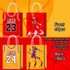 16 Pieces Basketball T-shirt Gifts Bags for Birthday Party Supplies,Basketball