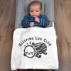Azeeda 'Sleeping Log Club' Cotton Baby Blanket/Shawl (BY00044903)