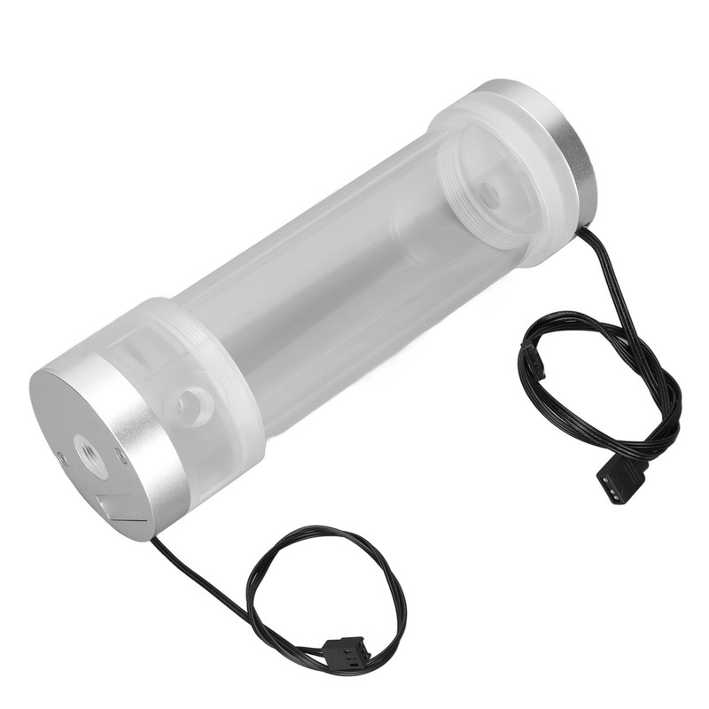Water Cooling Tank Transparency 210mm Cylinder Temperature Display Reservoir Water