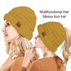 Rosoz Womens Ponytail Beanie Winter Beanie Hat Ponytail Hatfor Women