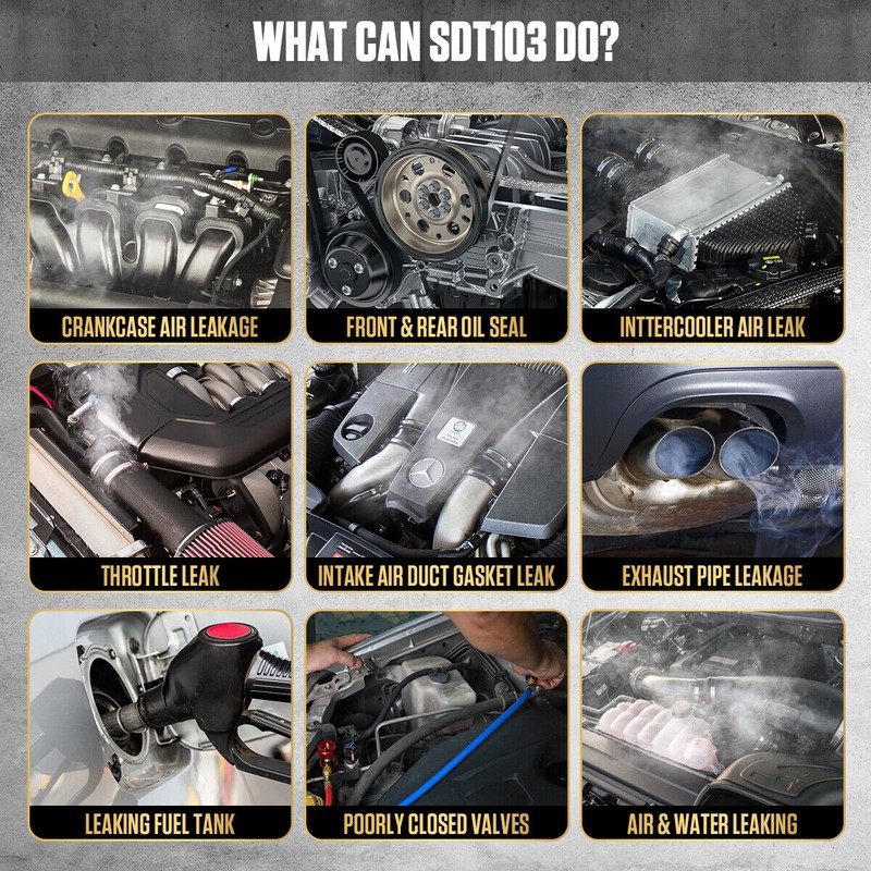 AUTOOL® SDT103 Automotive EVAP Smoke Machine Leak Detector Car Diagnostic