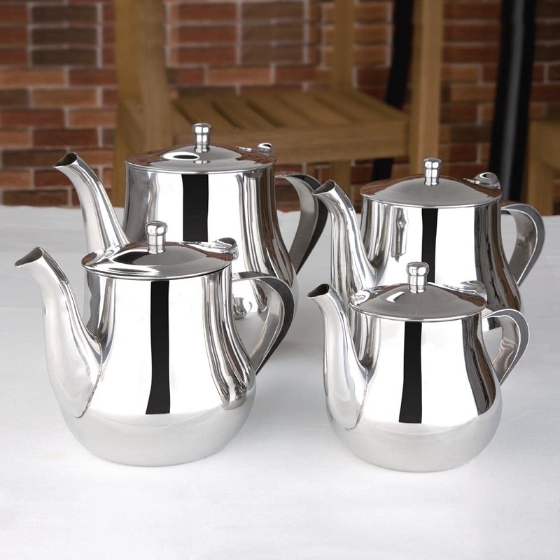 Olympia Arabian Tea Pot Stainless Steel 35Oz 1L Infuser for