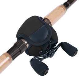 Hominas Bait Reel Cover Baitcasting Reel Cover Protective Case Nylon Neoprene Collision Proof Fishing Reel Storage Bag for Fishing Wheels (Black)