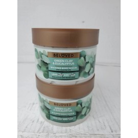 beloved 2 pack Beloved Green Clay &Eucalyptus Body Cream With Essentials Oils 10oz Vegan