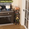 OKZEST Utility Slim Storage Cart, 4 Tier Small Rolling Kitchen