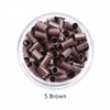 500pcs Hari Extensions Copper Tubes Micro Rings Links Beads for