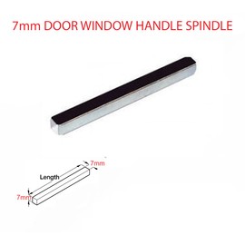Universal Hardware Door Handle Spindle 7mm Window and Door Replacement Parts (7mm x 130mm)