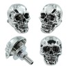 Bashineng Skull License Plate Bolts Fasteners License Plate Screw Decoration