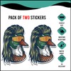 Sticky Expressions | Duck Mullet Sticker (2 Pcs) - Strong