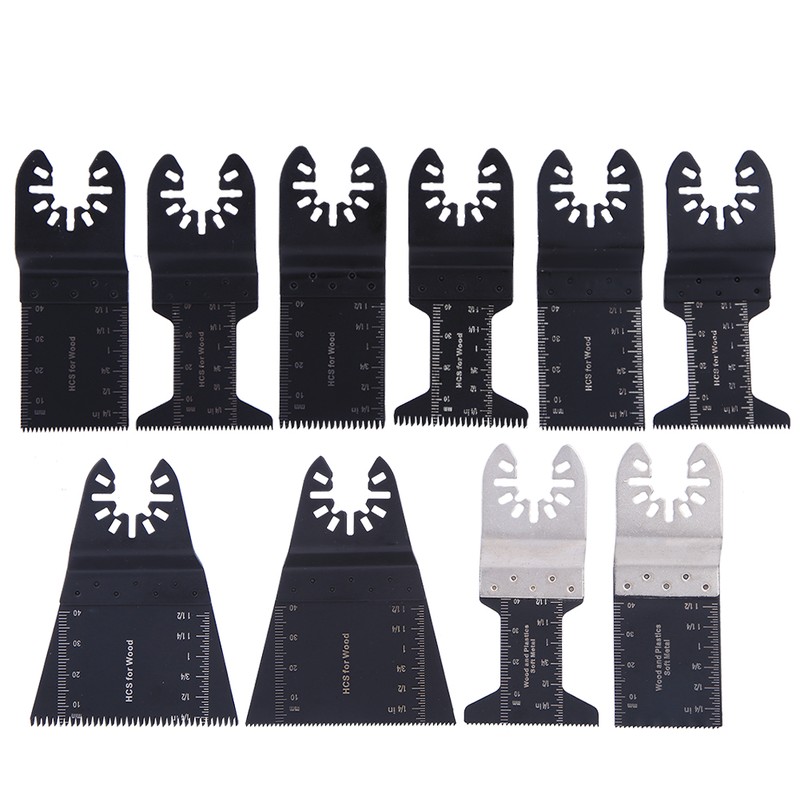 10Pcs Universal Saw Blade Oscillating Multi Tool High Carbon Steel