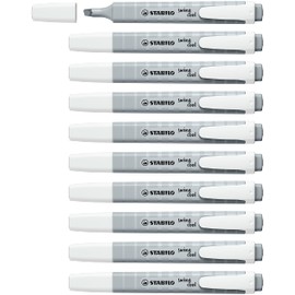 Highlighter - STABILO swing cool Pastel - Pack of 10 - Dusty Grey