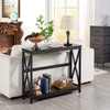 Yaheetech Console Table for Entryway, 2 Tier Entryway Table Bookshelf