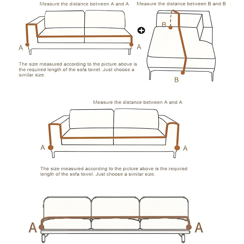 Elegant Reversible Chenille Sofa Cover, Double Sided Chenille Sofa Cover,