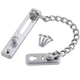 TRIXES Sliver Chain Security Slide Bolt Burgular Chain Door Keeper