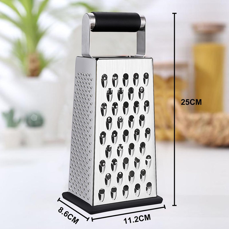 YC Kitchen Cheese Grater, Stainless Steel, Vegetable Slicer, Grater for