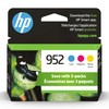 HP 952 Cyan, Magenta, Yellow Ink Cartridges (3-pack) | Works