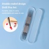 CVNRCLP Professional 4-Piece Nail Art Dotting Tool Set - Stainless