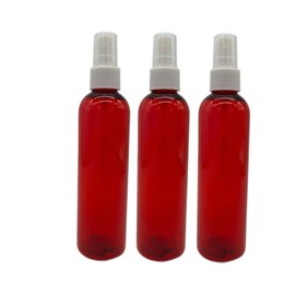 Natural Farms - Botellas rojas Cosmo sin BPA de 4 onzas, paquete de 3 recipientes vacíos recargables - Aceites esenciales - Cabello - Aromaterapia | Pulverizadores blancos de niebla fina - Fabricado en los Estados Unidos