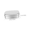 Minkissy 16pcs Refillable Aluminum Cream Containers Square Balm Jars for