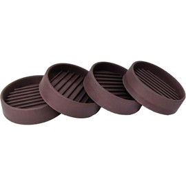 Non Slip Furniture Pads - 3" Rubber Caster Cups, 4PCS Round Furniture Coasters for Hardwood Floors, Anti Slide Furniture Cup Bed Couch Floor Protectors, Furniture Stoppers to Prevent Sliding