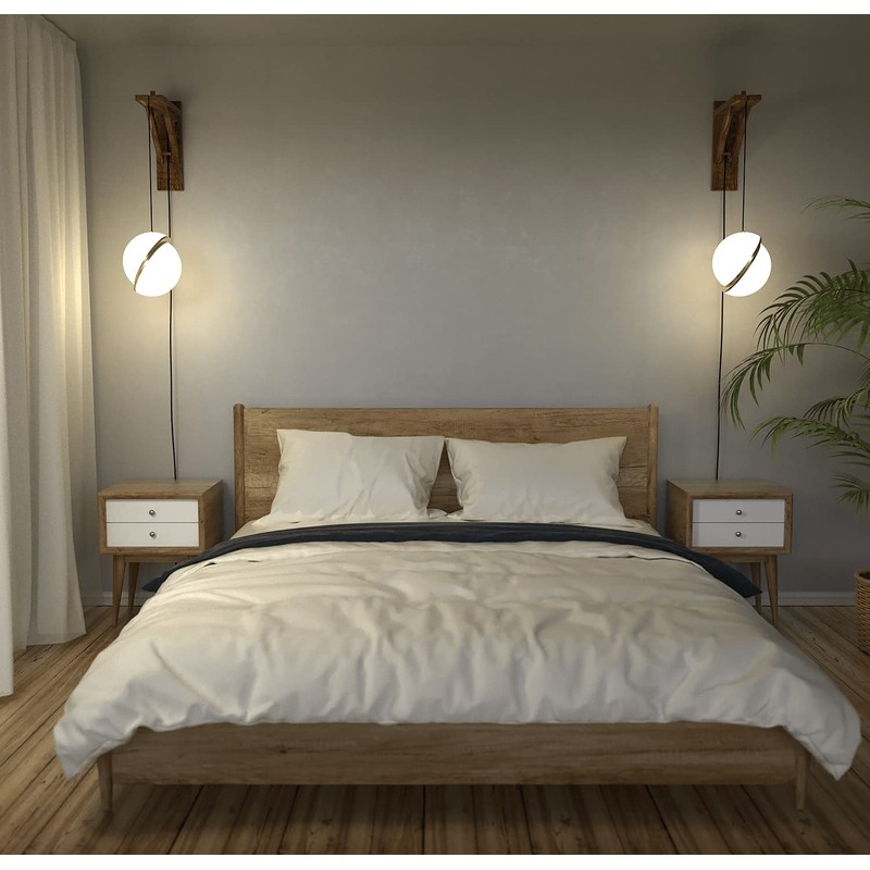 J JACKCUBE DESIGN Set of 2 Wall Mount Solid Rustic