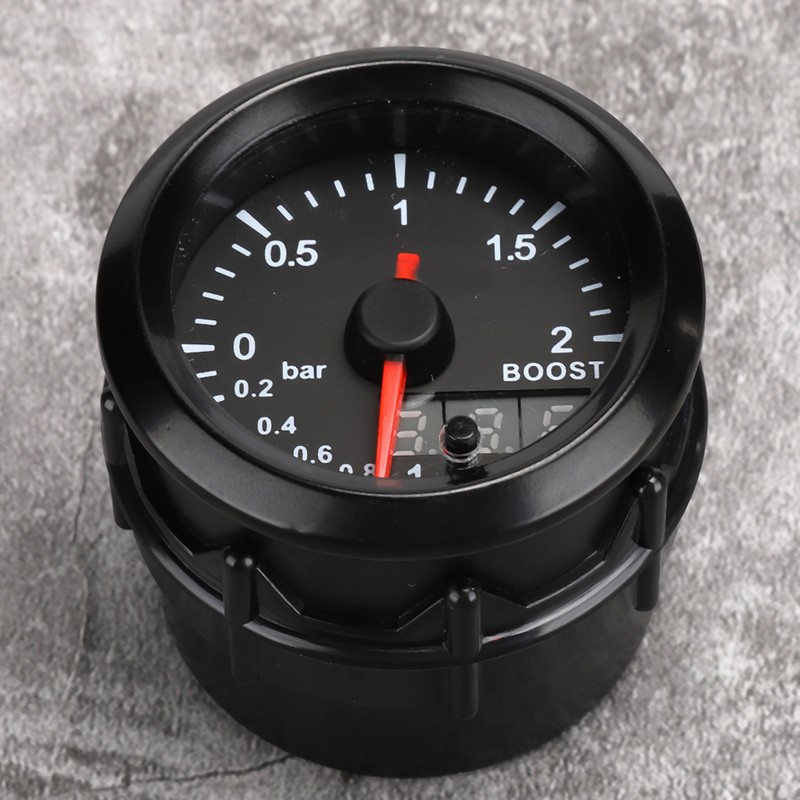 2in Car Turbo Pressure Boost Gauge Meter 2Bar 12V Colorful