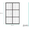 Loti Living Anti-Mould Shower Curtain 120 x 200 cm -