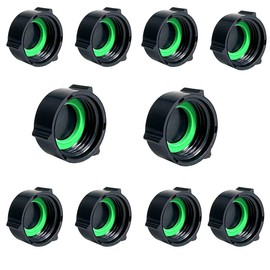 Cuckoo Irrigation System Hose Quick Connector 3/4" End Cap Connectors Hose Fittings Garden Hose Adapter Black,10Pack(End Cap)