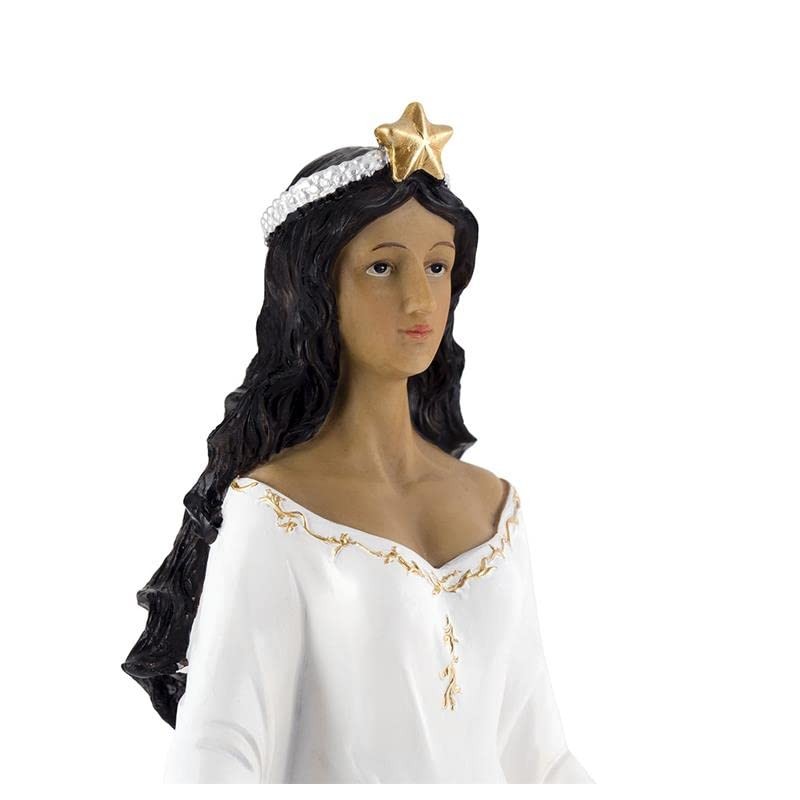 DRW Yemaya Figurine Standing White 40 cm High, Multicoloured, Standard