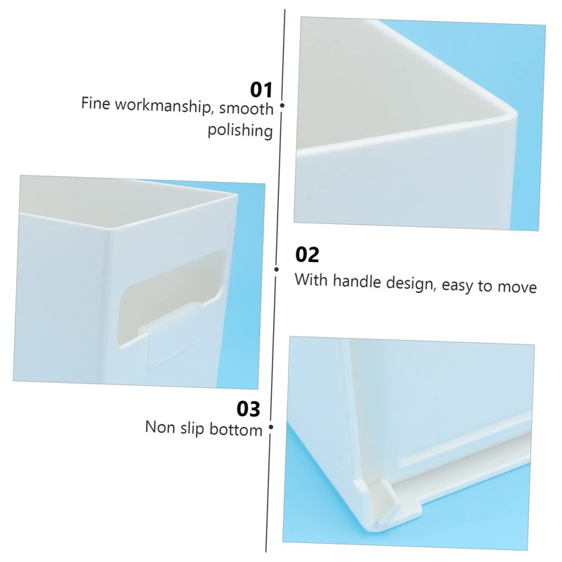 IWOWHERO 1pc Stackable Plastic Storage Box Multipurpose Organizer for Kitchen