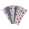 Set of 20 Reusable Cutlery Bag Straw Carrying Case 10x2.4