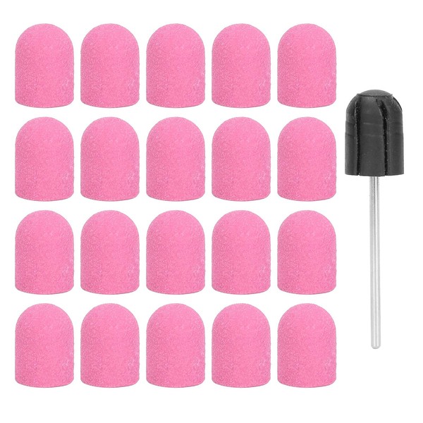 Pack of 20 Sanding Caps Nail Cutter Set Sanding Bands