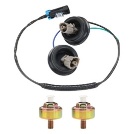 Jovbex 2PCS Knock Sensors with Wiring Harness Kit Compatible with Chevy Express Silverado 1500 GMC Sierra 1500HD 2500HD 3500 Replacement for 12601822 12589867 10456603 8104566030 12597415 15372170