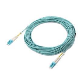 Cable Matters 40Gb OFNP Plenum Rated Multimode Duplex 50/125 OM4 Fiber Cable, LC to LC Fiber Optic Cable - 49.2ft / 15m