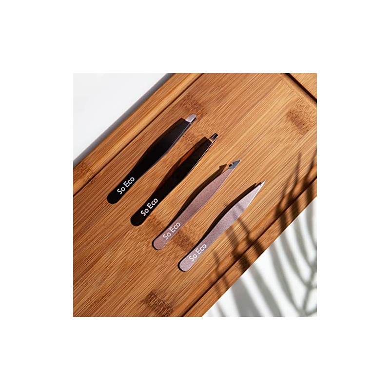 So Eco Rose Gold Tweezers Set of 4