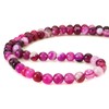 BEADNOVA , Banded Agate, Rose Banded Agate, 6mm