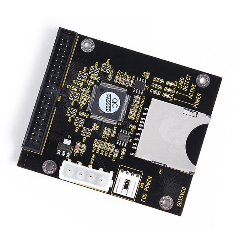 2X SD to 3.5 Inch IDE 40 Pin Converter Card