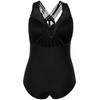 Ulla Popken Women's Swimming Costume, black