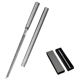 VisionMin Multipurpose Outdoor Portable Fruit Knife With Sheath - Mini straight blade pocket Knife, Multifunction Sharp Stainless Steel Blade Kivi Knife, Cuchillo Multiusos Para Fruta PortáTil Para Exteriores Con Funda, Perfect for Picnic