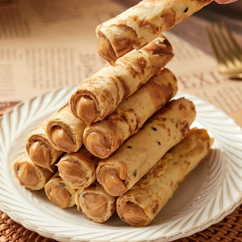 Peanut Butter Filled Egg Roll Cookies, Sea Salt Flavor, 4.23oz