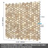BeNice Peel and Stick Backsplash Kitchen Mosaic Tiles Penny Hexagon