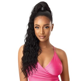Outre Pretty Quick - Wrap Pony - NATURAL WAVE 28" (DR GINGER BROWN)