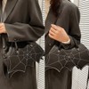 NEEVAS Women Bat Wing Crossbody Bag Goth Punk Fashion Handbag